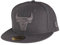 New Era 59Fifty Cap - Graphite Chicago Bulls grau - 7 3/8