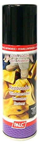 Palc - Renovator shoe colours spray Nobuck textile colour repair refreshment 200 mililiters (dark brown).