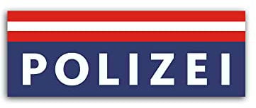 Polizei Österreich Aufkleber Sicherheitsbehörden Bundespolizei 15x5cm#A4069