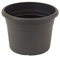greemotion Pflanzkübel Fiona, UV-Beständiger Blumentopf aus Kunststoff, Pflanzgefäß mit Bodenlöchern, Volumen ca. 61 l, ca. Ø 60 x H 42,5 cm, Anthrazit