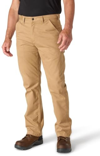 Carhartt Herren Latzhose aus gewaschenem Köper mit Relaxed Fit Arbeitshose aus Twill mit Lockerer Passform