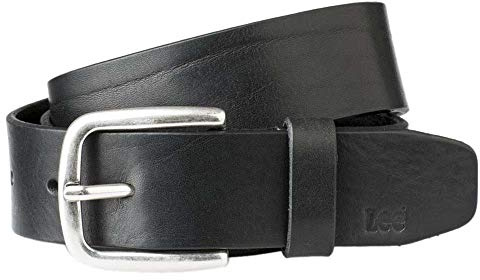 Lee - Gürtel Herren - 100% Leder Belt - Schwarz