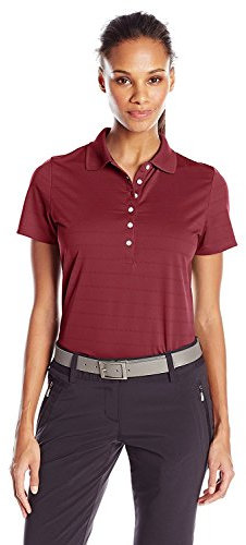 Callaway de Golf para Mujer Polo de Manga Corta piqué Abierto de Malla Camiseta - CGW437, Medium, Zinfandel