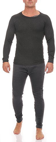 cocain Herren Thermo Unterwäsche Set Hemd/Hose oder 2 Stück Lange Thermo-Unterhemden oder Thermo-Unterhosen Gr. 5 - 10 innen angeraut, 3 Farben wählbar