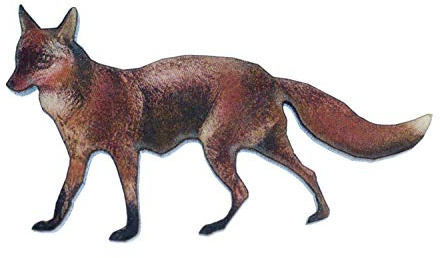 Miniblings Fuchs bedruckt Brosche Holz Tier Wald Rotfuchs | Für Revers, Jacke oder Tasche, aus Berlin, ein Fundstück für Sammler