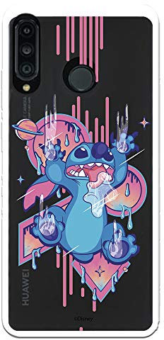 Schutzhülle für Huawei P30 Lite, offizielles Lizenzprodukt von Lilo & Stitch Stitch Stitch Graffiti zum Schutz Ihres Handys.