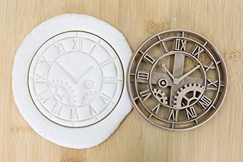 Cookie Cutter Fondant Keksstempel/Ausstechform Keksausstecher Plätzchen Steampunk Uhr ca. 8cm