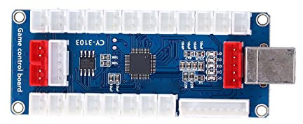 Zero Delay USB Arcade Encoder DIY Arcade Controller Encodeur USB PC vers Joystick pour PC, pour Raspbery Pi, pour Android, pour PS2, pour PS3 DIY Gaming Arcade Encoder Kit