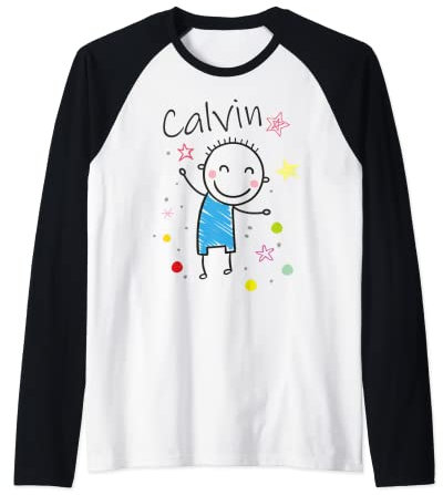 Mens Calvin Raglan Baseball Tee