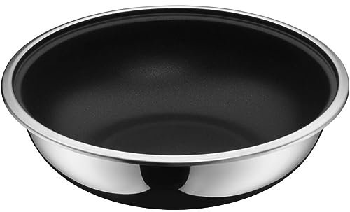 WMF Click&Serve Wokpfanne Induktion 26 cm, ohne Edelstahlgriff, Wok Edelstahl beschichtet, backofenfest