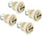 PATIKIL G9 Light Base Socket, 4 Pack Ceramic Lamp Bulb Holder Connector Lighting Replacement for Halogen Incandescent LED Light Bulb