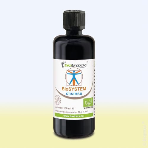 Biotraxx BioSystem Cleanse – Unterstützung zur Entgiftung – 16 Kräuter Detox Intensivkur, 100 ml
