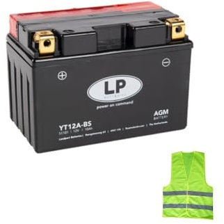 KOMPATIBEL MIT Suzuki GSR 750 Jahr 2011 al 2016 Batterie LP YT12A-BS Wird GELADEN UND EINSATZBEREIT VERSENDET BATTERIEN AMG 10 Ampere 12 Volt CCA 175 150X88X105MM