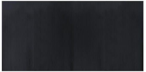 vidaXL Tapis rectangulaire Noir 100x200 cm Bambou, Tapis de Salon, Tapis rectangulaire, Tapis Moderne, Tapis de Chambre à Coucher, Tapis en Bambou