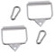 VANZACK 4pcs Pull Down D-Handle Cable Attachment Fitness Equipment for Home Gym Tension Rod Handle Anti-Slip Grip for Sports