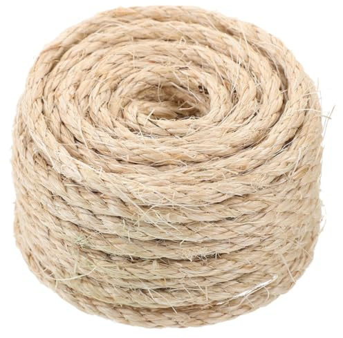Sisal Hanfseil für Katzenkratzbaum, 1 Rolle Beige | Zuschneidbar, Flexibel und Verschleißfest, für Bundling und Gartenprojekte, 1 Rolle