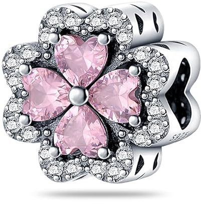 Pandach Damen Charm Anhänger für Armband 925 Sterling Silber Charms Beads passend für Armband und Halskette, Kompatibel mit Europäischen Armbänder für Frauen Mädchen