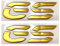 XNASU Personalisiert Für BMW R1200 GS R1200GS 3D Emblem Abzeichen Aufkleber R1200GS Tank Rad Aufkleber Weicher PVC Aufkleber(Gold B)