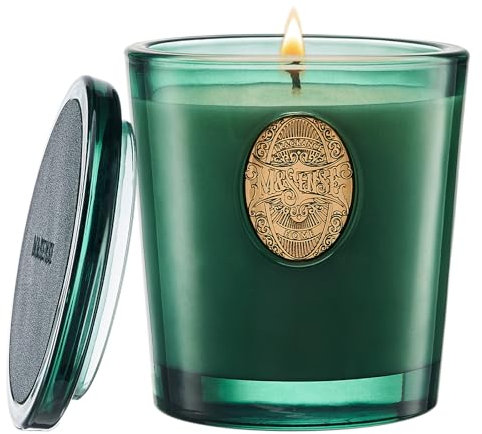 M&SENSE Duftkerze Eukalyptus Zedernholz,260g Duftkerzen im Glas Natürliche Soja-Kerze,55 Stunden Brenndauer,Kerzengeschenke für Frauen & Männer,Geschenk Kerze