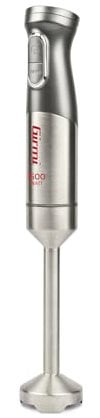 Girmi MX31 Mastro Blend Mixer ad Immersione, 1500W, 2 Velocità, Motore DC, Fusto Smontabile in INOX, Impugnatura Ergonomica, Incluso Bicchiere 700cc, Grigio