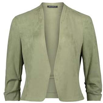 Betty Barclay Damen Blazer-Jacke mit 3/4 Arm 42, Oil Green