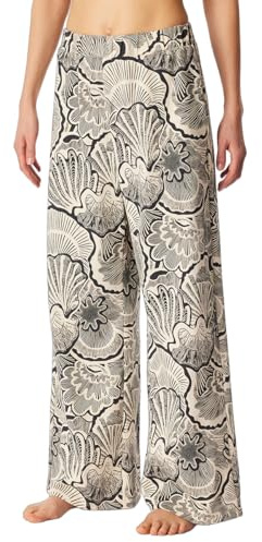 Schiesser Damen Schlafhose Lang Baumwolle Stretch Single-jersey-qualität Gemustert - Mix + Relax Pyjamaunterteil (1er Pack)