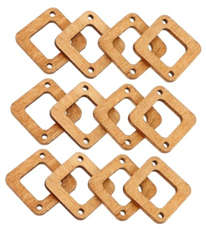 Holz Ohrring Rohlinge zum Basteln, 50 Stück, Minimalistische Form | Selbstgemacht Ohrringmaterial, Sorgfältig Gefertigt, für Verschiedene Anlässe und Kreative Schmuckideen