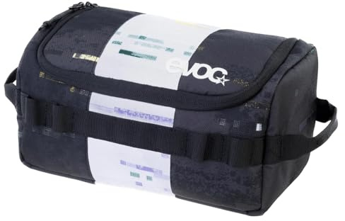EVOC WASH Bag Kulturtasche, Kulturbeutel für den Reisealltag (Organiser-Fächer mit individueller Raumteilung, herausnehmbarer Taschenspiegel, Waschtasche zum Aufhängen)