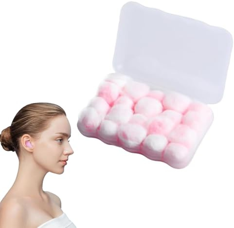 DULFAX 10 Pares Tapones para los Oídos de Cera, Reducción de Ruido Tapones para los Oídos de Cera moldeables, Cómodos y Reutilizables Especiales para Natación