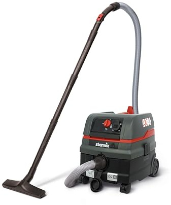 Starmix ISC L-1425 Mono – Industriestaubsauger Staubklasse L, 25L Behälter, 270 mbar, 69 l/s – manuell aktivierbare Filterabreinigung & Betrieb mit einem Filter – Kompatibel Vorabscheider