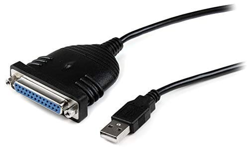 StarTech.com USB auf Parallel Adapter Kabel 1,8m - Centronics / DB25/ IEEE1284 Druckerkabel zu USB - Stecker / Stecker