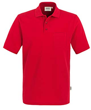 Hakro Pocket Polo Top, rot, L