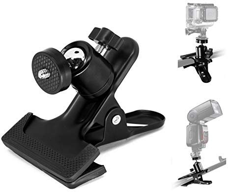 Generic Metal Clip Clamp Grip 1/4 Screw Adapter for Camera Tripod Flash Stand Bracket