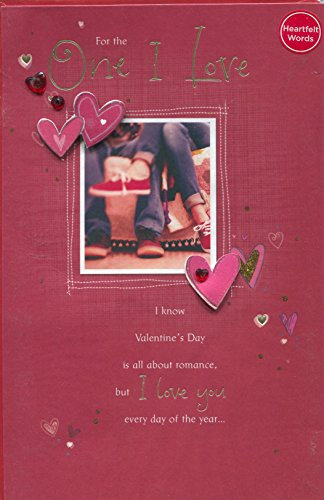 Carlton Valentine 's Day Karte Heartfelt Worte Ausklappen Ziehharmonika Stil