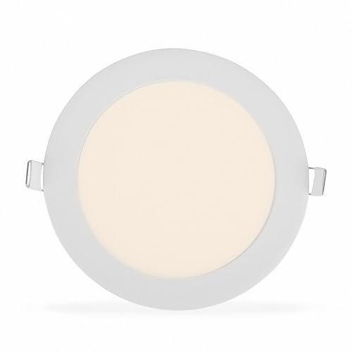 Mextronic LED einbau Panel dimmbar Rund LED Einbau Panel TAVO rund Warmweiß 880LM 12W (W) dimmbar Ø 135mm