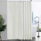 Furlinic - Cortina de ducha impermeable, extralarga y lavable, con peso en la parte inferior y 12 ganchos de plástico, color beis, para hoteles y familias, 240 x 200 cm