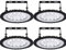 Hondony 4 Stück LED UFO Industrielampe, 50W LED Hallenstrahler, 6500K Kaltweiß LED High Bay Licht, IP67 Wasserdicht UFO LED Werkstattlampe, LED Strahler für Fabrikhallen, Hallenstadion, Werkstätten