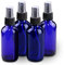 Wedama Mini Spray Bottles 4oz, Amber Glass Spray Bottles, Empty Small Spray Bottles with Funnel Dropper, Fine Mist for Hair, Travel, Plants, Cleaning Solutions and Skin Care(4 Pack)