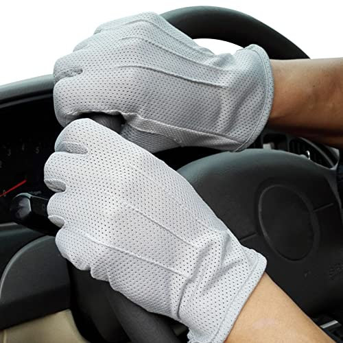 UV Schutz Handschuhe Sommer Fahren Handschuhe Bequem Herren Sommerhandschuhe Sonnenschutz Rutschfest Handschuhe Anti UV Kühlung Atmungsaktiv Touchscreen Fahrradhandschuhe für Outdoor Autofahren