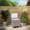 Aspen Grey 31 Litre Rattan Single Cooler Box