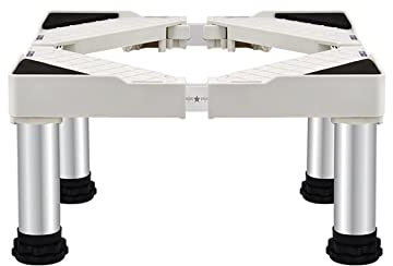 Anti-Noise Washing Machine Base Machine Base Stand Refrigerator Holder Bracket 17.71-25.59in Adjustable Washing Stand for Tumble Dryers Cookers Fridges Freezers (4 legs19-22cm)