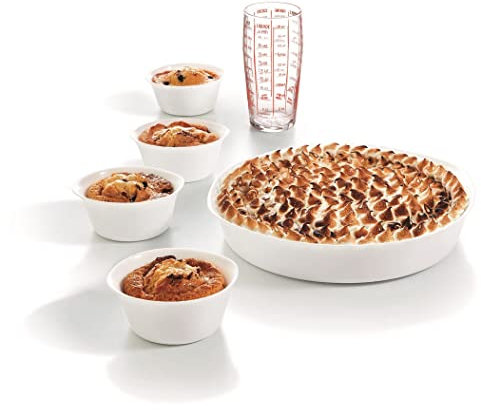 Set Pâtisserie Smart Cuisine - Luminarc - 1 moule à tarte + 4 ramequins + 1 verre doseur