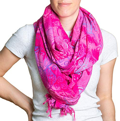 PANASIAM Scarf 190x116 cm, B018 Flamingopink, L