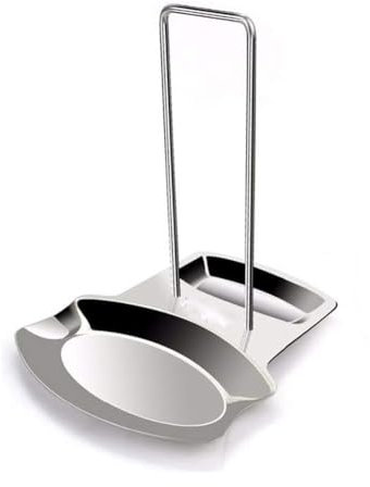 Pot Lid Holder Spoon Rest,Stainless Steel Utensils Pan Pot Cover Lid Rack Stand Organizer,Multifunctional Storage Soup Spoon Rests Rack Kitchen Decor Tool