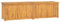 KOIECETA Teak Massiv Gartenbox Aufbewahrungsbox Auflagenbox Kissenbox Gartentruhe Auflagentruhe Truhe Holztruhe Truhenbank Bank (200 x 50 x 53 cm)