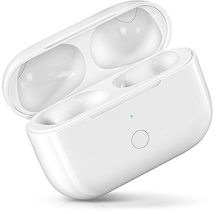 Compatible with AirPods Pro 1st & 2nd Generation Charging Case Replacement, Compatible with Wireless AirPods Pro 1st & 2nd Charger Case with Bluetooth Pairing Sync Button,White