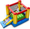 Inflatable Bounce House, Monster Theme Jumping Castle with Slide, Bouncing Area, Polyester Mesh, Indoor Outdoor Bouncy House with Carrying Bag (Big Head Column, 284 x 196 x 168cm)