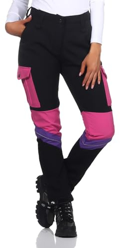 Rock Creek Softshellhose Damen Outdoorhose Wanderhose D-483 | Funktionale Trekkingpants für Frauen, für Wandern, Wintersport und Arbeit