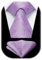 HISDERN Cravate Homme Violet Clair Paisley Mariage Cravates et Pochette Set Ensemble de Floral Cravate Pourpre Mouchoir pour Hommes Travail Fete