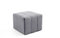 LIKMA Pouf, Hocker Dunkelgrau 46x35x46 cm, 3D-Effekt Velvet Sitzhocker, Fußhocker, Pouf Hocker, Polsterhocker, Moderne Sitzbank, Garderobenbank, Ottoman Stoff: Jasmine 96